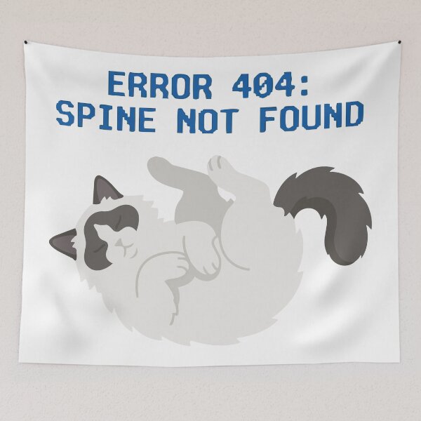 Item preview, Error 404 Spine Not Found Ragdoll Cat Glitch designed and sold by Petzzz.
