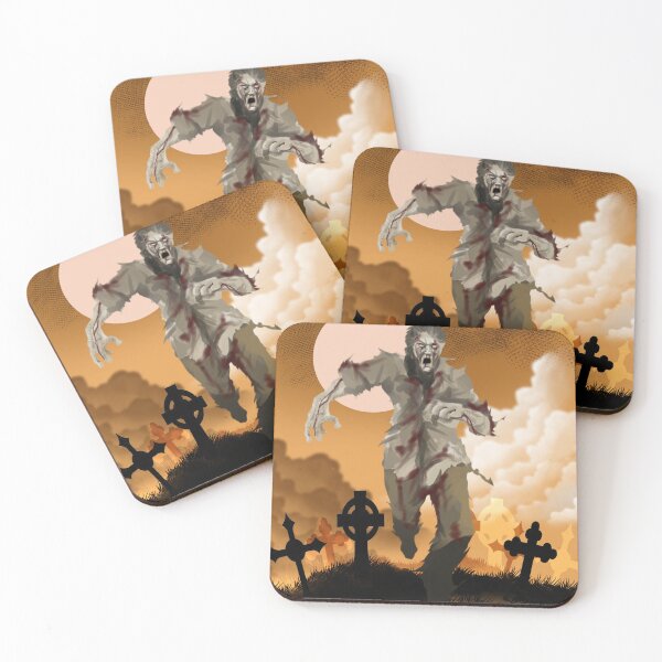 Item preview, Zombie on Orange  designed and sold by Digital Attic 95.