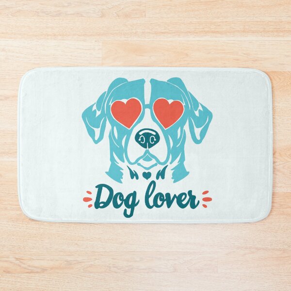 Item preview,  Dog Lover – turquoise dog head with red heart-shaped glasses new color version designed and sold by MartynaKanik.