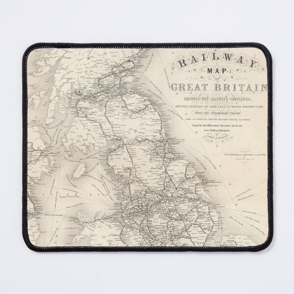 Item preview, Railway Map of Great Britain 1851 designed and sold by colourfind.