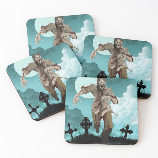 Item preview, Zombie on Blue  designed and sold by Digital Attic 95.