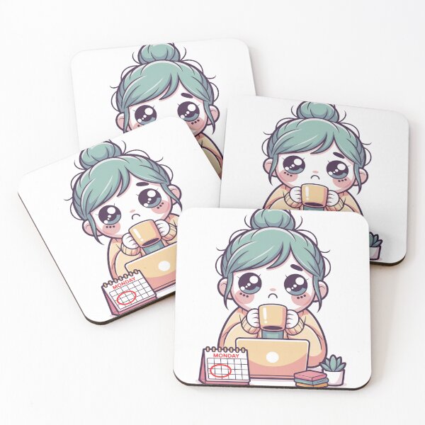 Item preview, Kawaii Office Worker Monday Morning designed and sold by McVrax.
