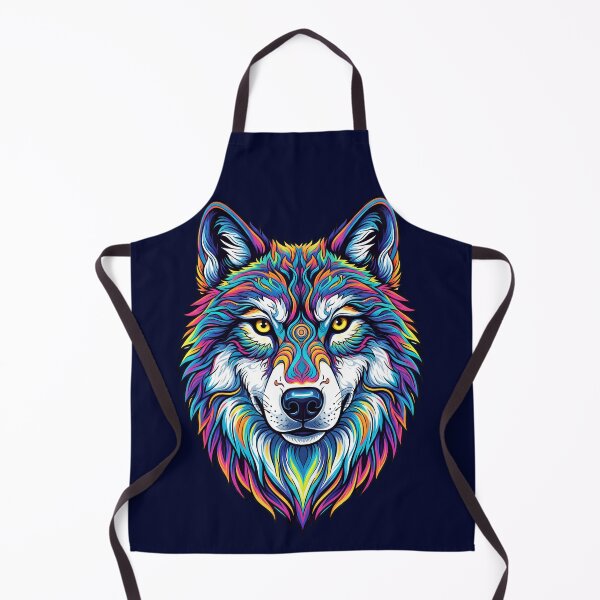 Item preview, Psychedelic Animal Art Print - WOLF 03 designed and sold by Mindwork Creative Arts.