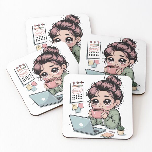 Item preview, Kawaii Office Worker Monday Morning designed and sold by McVrax.