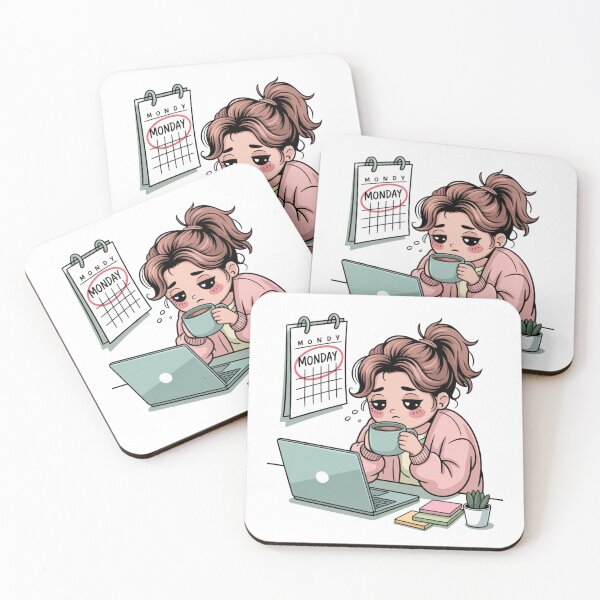 Item preview,  Kawaii Office Worker Monday Morning designed and sold by McVrax.