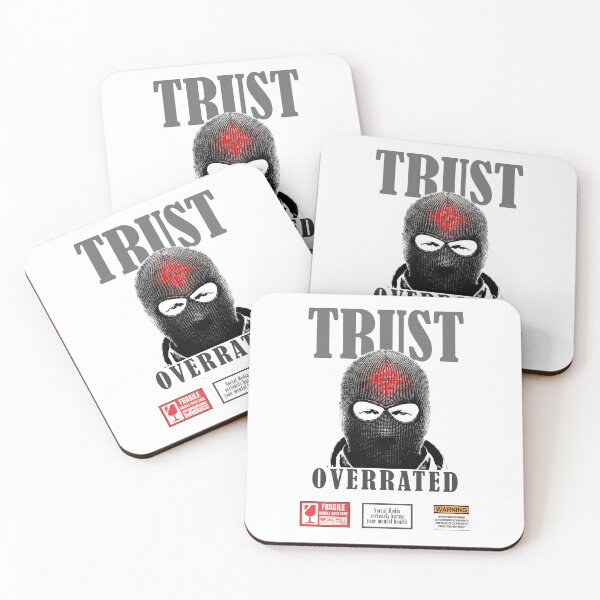 Item preview, Trust Overrated - Dark Aesthetic Streetwear designed and sold by FrostVeinStudio.