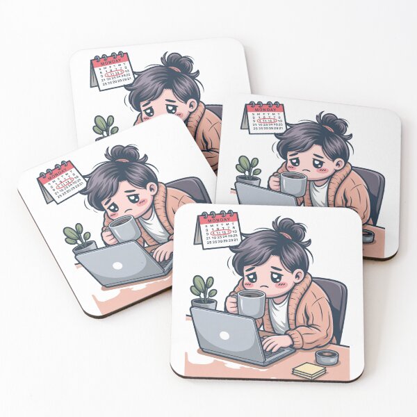 Item preview,  Kawaii Office Worker Monday Morning designed and sold by McVrax.