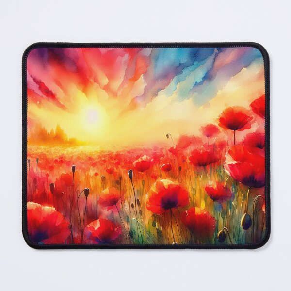 Item preview, Sunrise Over Poppy Field designed and sold by paulrommer.