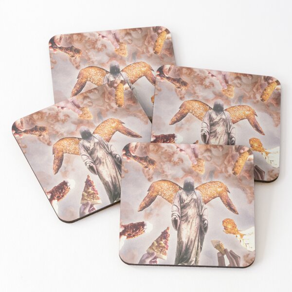 Item preview, Chicken Wings Angel Surreal Digital Collage Print designed and sold by Julia Sol.