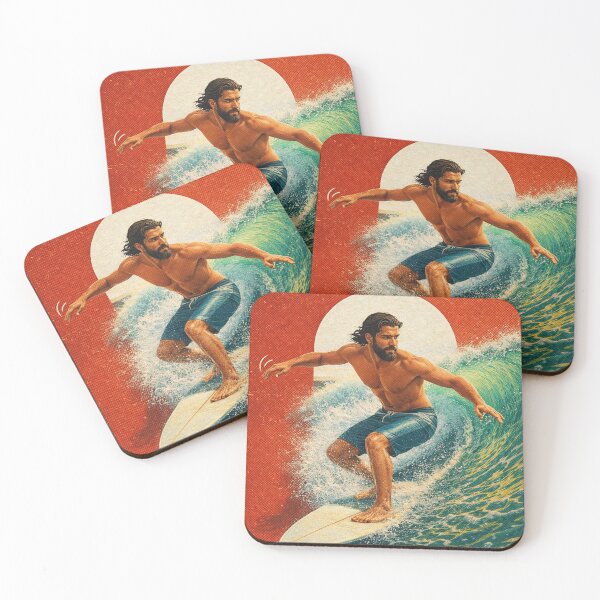 Item preview, Arugam Bay Surf Art – Sri Lanka Surfer Illustration | Tropical Surf Vibes designed and sold by HUIEN JAN.