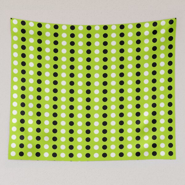 Item preview, Black and white Polka Dots  (Neon Green) designed and sold by POLKAIWERX.