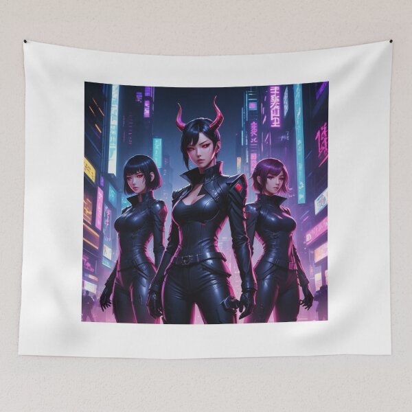 Item preview,  Dark Anime Girl Group Fan Art designed and sold by Mukesh Saxena.