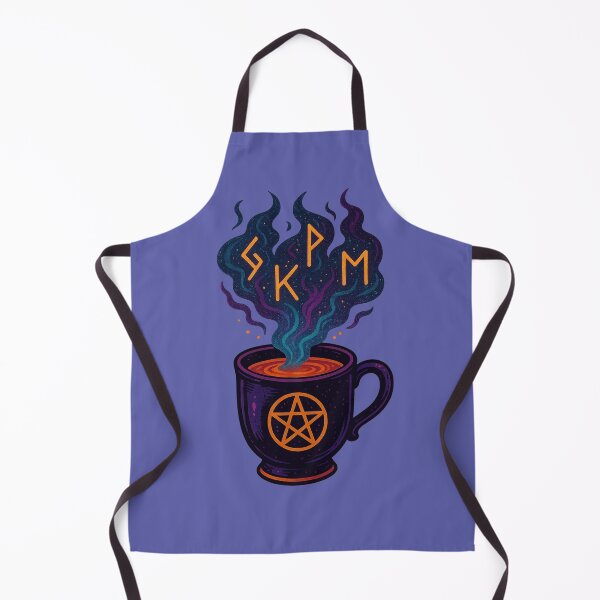 Item preview, Pentacle Moon Tea with Runes — Cozy Witchcraft Brew Illustration designed and sold by Miagolio.