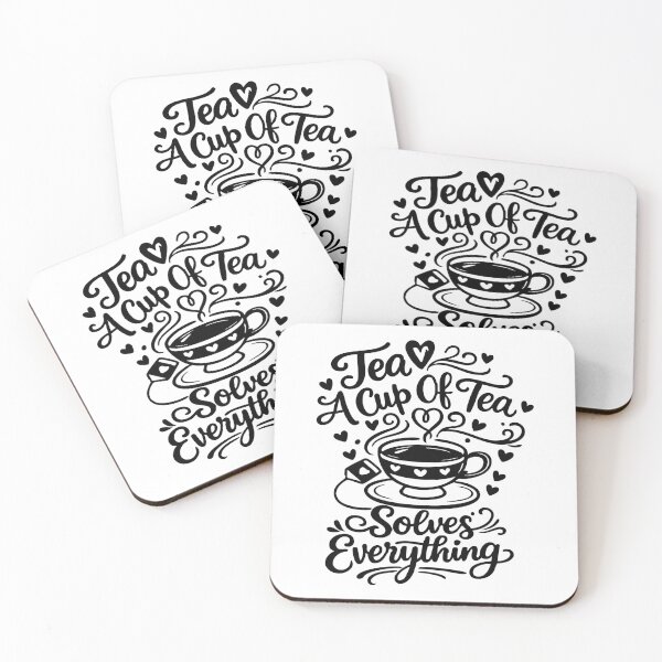 Item preview, A Cup Of Tea Solves Everything,Positive, Tea Lover  designed and sold by CloudyPress.