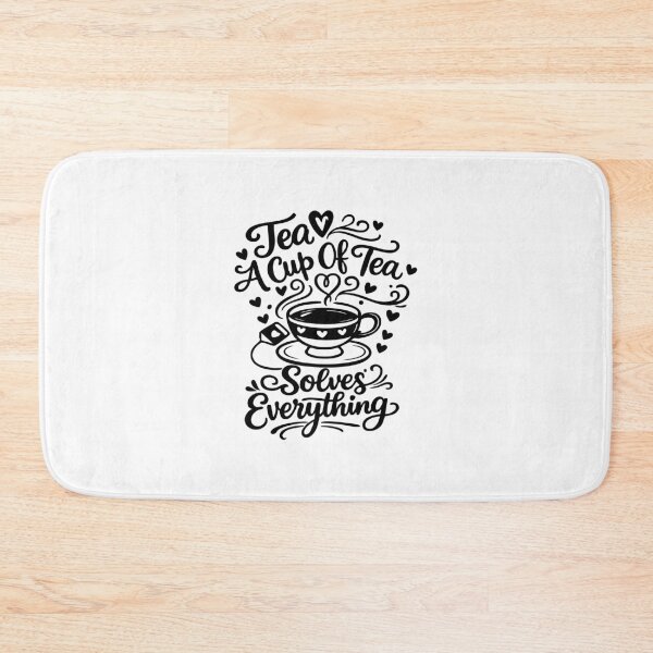 Item preview, A Cup Of Tea Solves Everything,Positive, Tea Lover  designed and sold by CloudyPress.