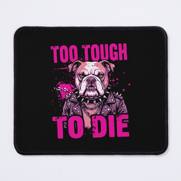 Item preview, Too Tough To Die Neon Pink Punk Rock Bulldog In Leather Jacket designed and sold by 89BLACK.