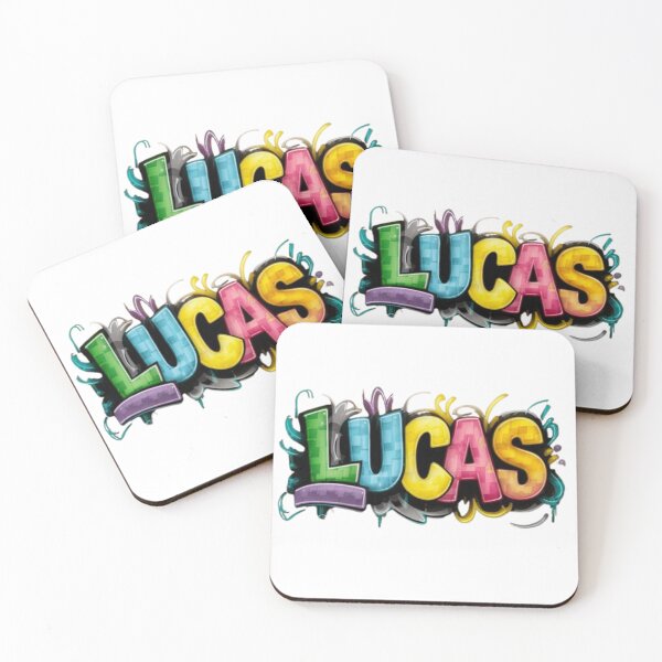 Item preview, Lucas Personalized Graffiti Name Art designed and sold by Bulk order available .