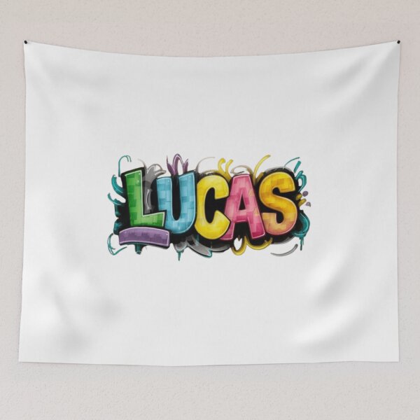 Item preview, Lucas Personalized Graffiti Name Art designed and sold by Bulk store .