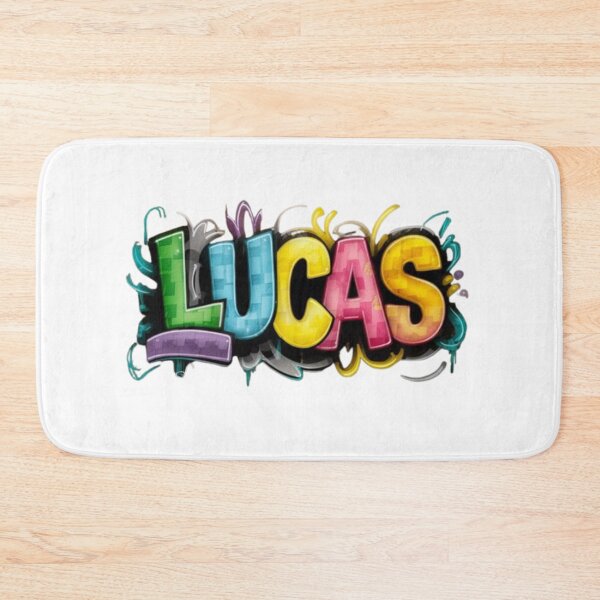 Item preview, Lucas Personalized Graffiti Name Art designed and sold by Bulk order available .