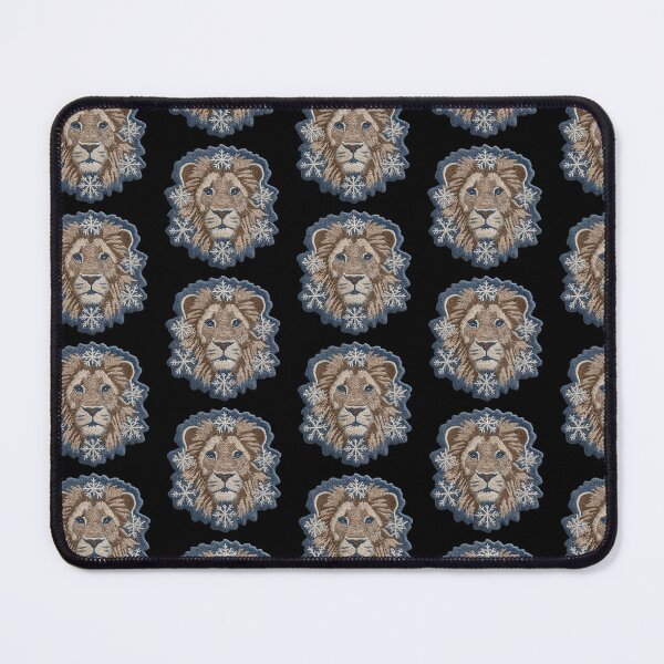 Item preview, Lion Snowflake Head Patch Embroidery Fabric Stitched Patch designed and sold by HappyPatchClub.