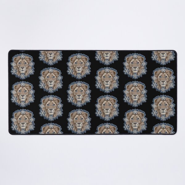 Item preview, Lion Snowflake Head Patch Embroidery Fabric Stitched Patch designed and sold by HappyPatchClub.
