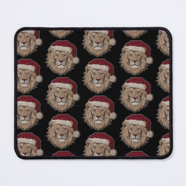 Item preview, Santa Lion Head Patch Embroidery Fabric Stitched Patch designed and sold by HappyPatchClub.