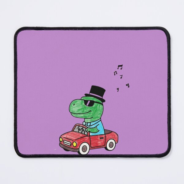 Item preview, Mister Tea-Rex on a tiny car designed and sold by Mister Tea-Rex.