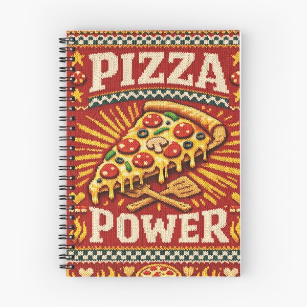 Item preview, Pizza Power Retro Knit Design – Fun Fast Food designed and sold by Mauswohn.