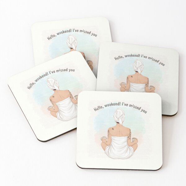 Item preview, Weekend Vibes Tattooed Woman – Relaxing Spa & Coffee Morning designed and sold by Hen-C-Art.