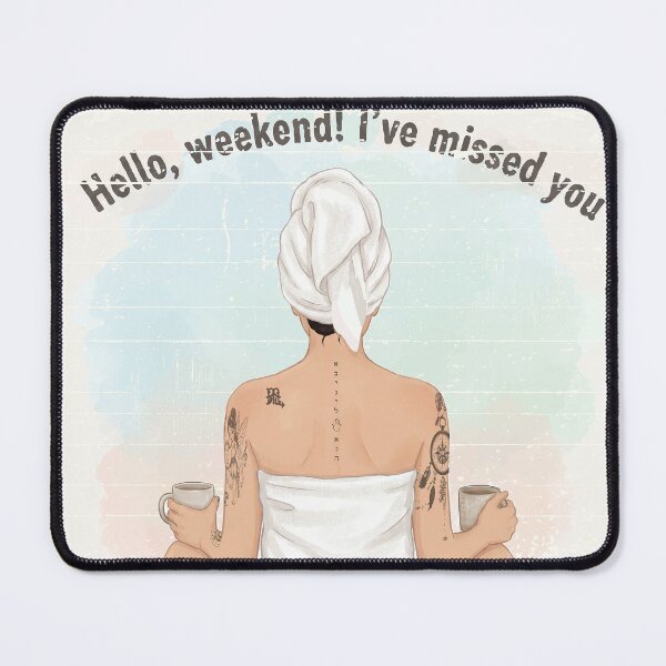 Item preview, Weekend Vibes Tattooed Woman – Relaxing Spa & Coffee Morning designed and sold by Hen-C-Art.