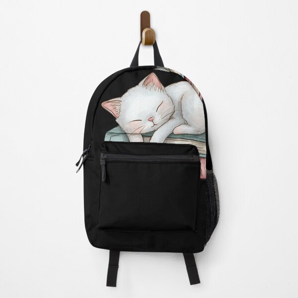 Item preview, Cozy Sleeping White Cat designed and sold by v1per4ever.