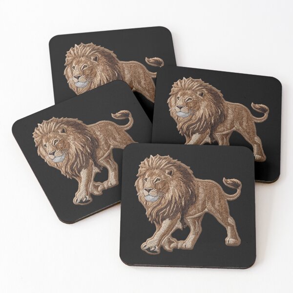 Item preview, Lion Patch Embroidery Fabric Stitched Patch designed and sold by HappyPatchClub.