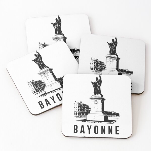 Item preview, Bayonne – Sainte-Marie Cathedral | Vintage Black and White Poster – Basque Country Decor designed and sold by allcityprints.