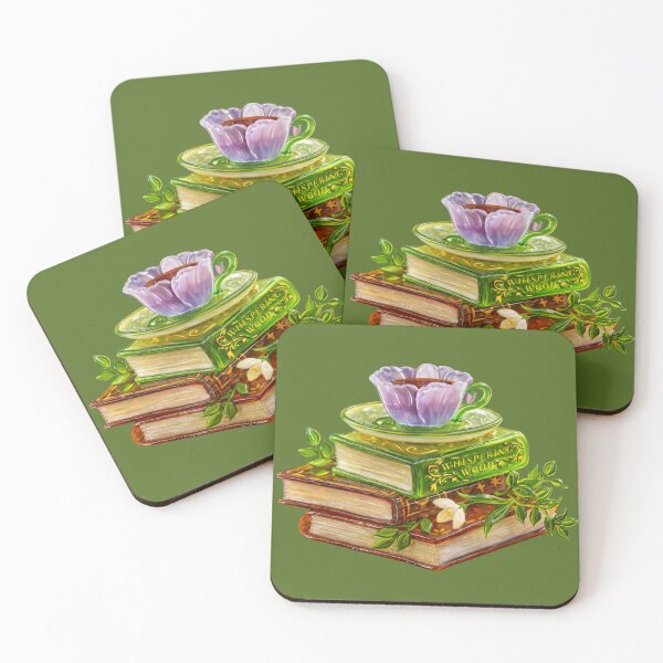 Item preview, Glass Tea & Books – Cozy Aesthetic Sticker designed and sold by Talita's.