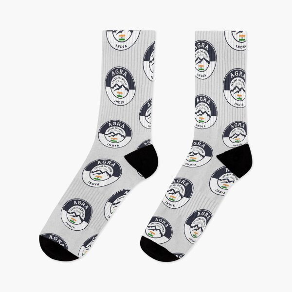Item preview, Agra India | Black and White Travel Crest designed and sold by World Designs.