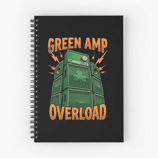 Item preview, Green Amp Overload – St. Patrick's Day Rock Pun designed and sold by PunchDrop.