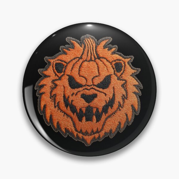 Item preview, Halloween Lion Head Patch Embroidery Fabric Stitched Patch designed and sold by HappyPatchClub.