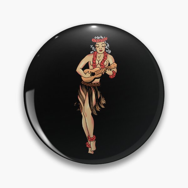 Item preview, Vintage Hula Dancers Pattern designed and sold by uxwmntib22.