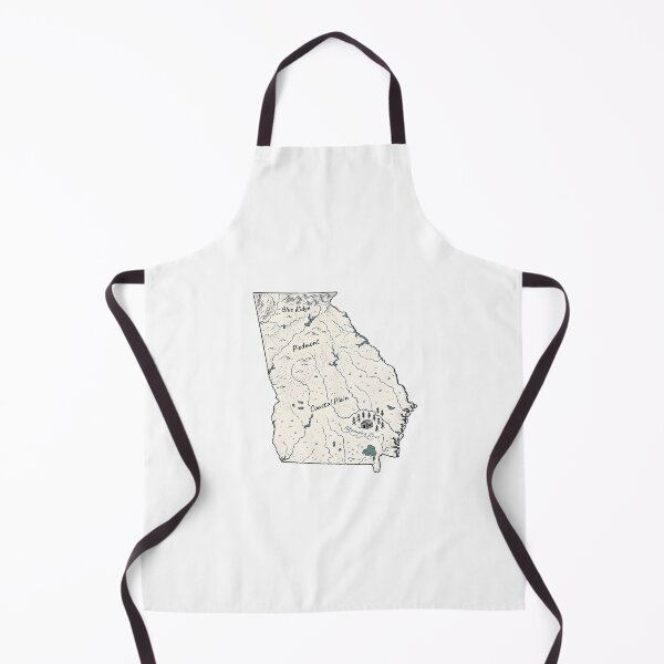 Item preview, Georgia Illustrated Map – Hand-Drawn Rivers & Nature Adventure Sketch designed and sold by Paper Drip.