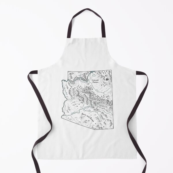 Item preview, Arizona Illustrated Map – Hand-Drawn Rivers & Nature Adventure Sketch designed and sold by Paper Drip.