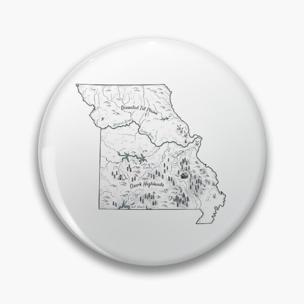 Item preview, Missouri Illustrated Map – Hand-Drawn Rivers & Nature Adventure Sketch designed and sold by Paper Drip.