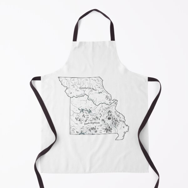 Item preview, Missouri Illustrated Map – Hand-Drawn Rivers & Nature Adventure Sketch designed and sold by Paper Drip.