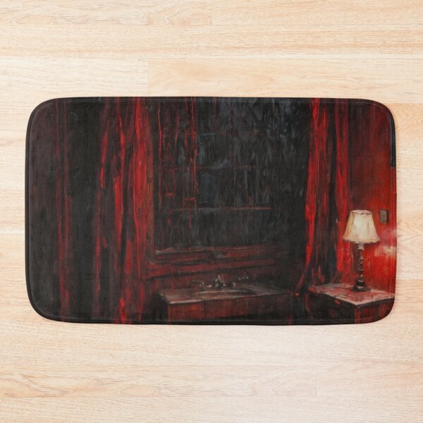 Item preview, Crimson Nightmare Bedroom - Gothic Horror Impressionism designed and sold by Visualynx.