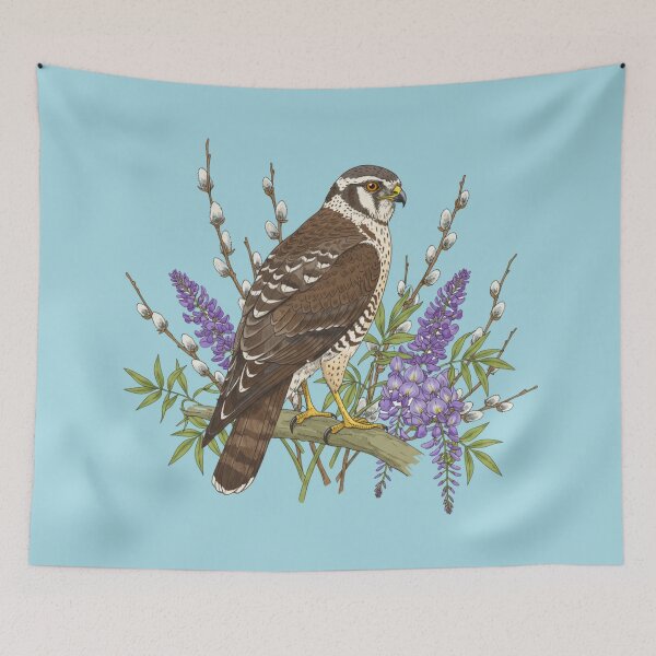 Item preview, Northern Harrier Botanical Bird designed and sold by BirdsnStuff.