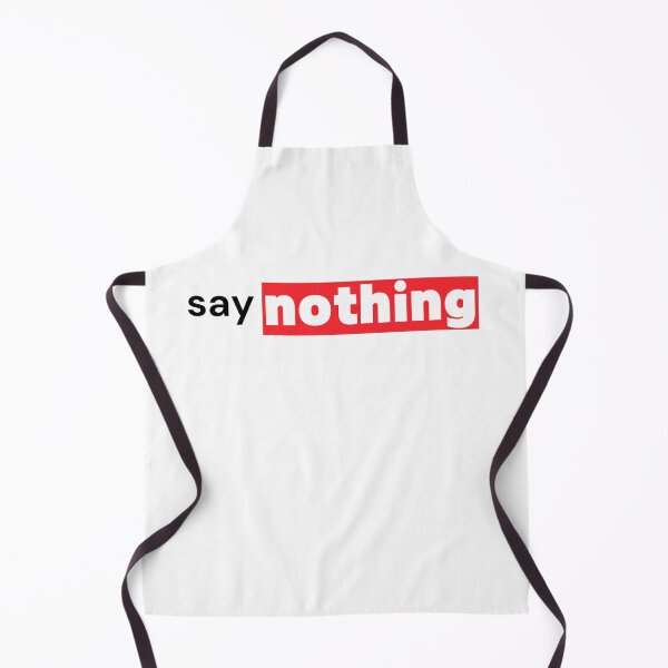 Item preview, Say Nothing — Bold Red Introvert Command Typography designed and sold by OrikuStudio.