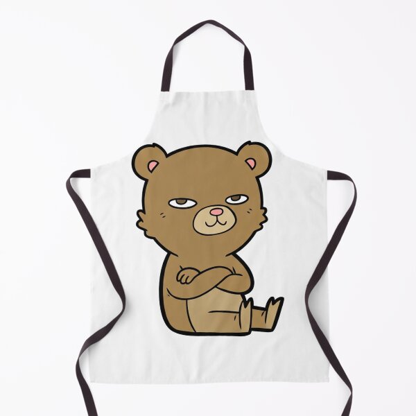 Item preview, Confident Cartoon Bear Sitting Arms Crossed Cute Grumpy Cub designed and sold by INNER WINNER YOU.