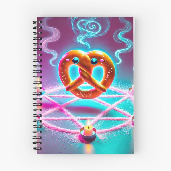 Item preview, Summoning Snacks – Witchy Pretzel Ritual (Neon Spooky Cute) designed and sold by ComedyInkFactor.