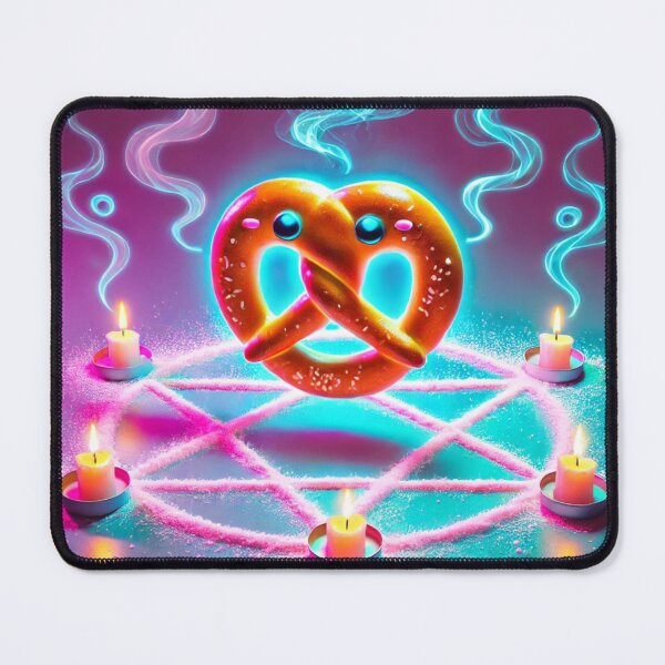 Item preview, Summoning Snacks – Witchy Pretzel Ritual (Neon Spooky Cute) designed and sold by ComedyInkFactor.