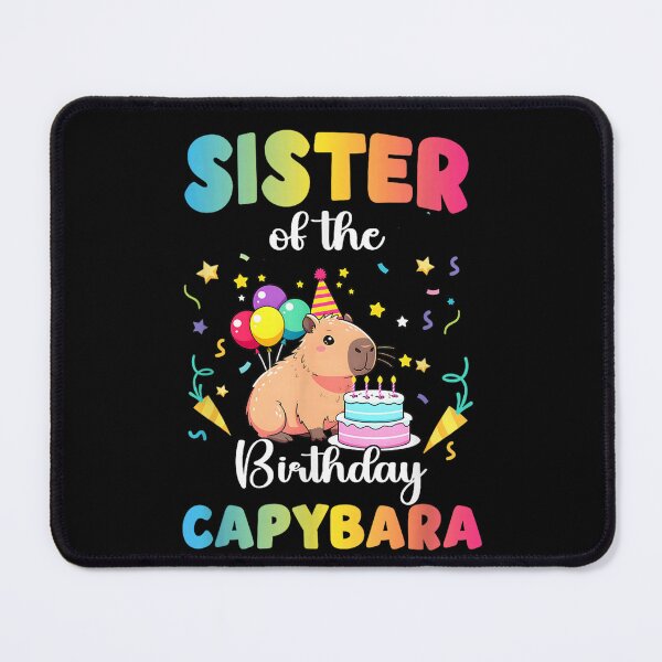 Item preview, Sister of The Birthday Girl Capybara Bday Party Family Art for Men Women Kids , Capybara Gift Lover designed and sold by DZIRI NAJAT.