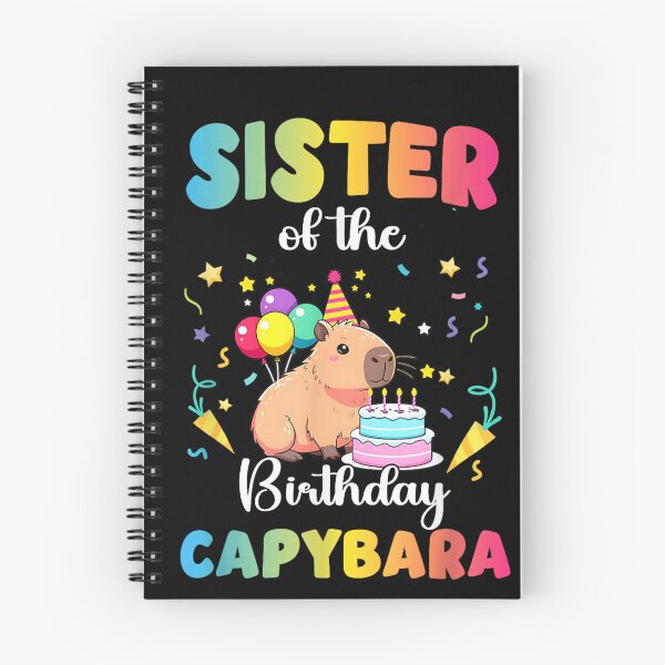 Item preview, Sister of The Birthday Girl Capybara Bday Party Family Art for Men Women Kids , Capybara Gift Lover  designed and sold by DZIRI NAJAT.